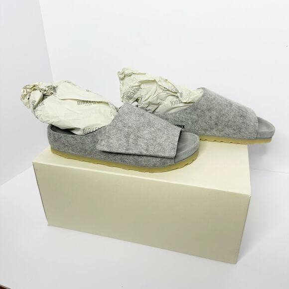 Birkenstock‎ x Fear of God Size 40 Loz Feliz 100% Wool Gray Felt - Picture 1 of 11